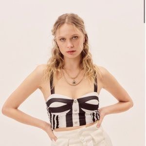 Vanessa Mooney Celia Bustier top xs